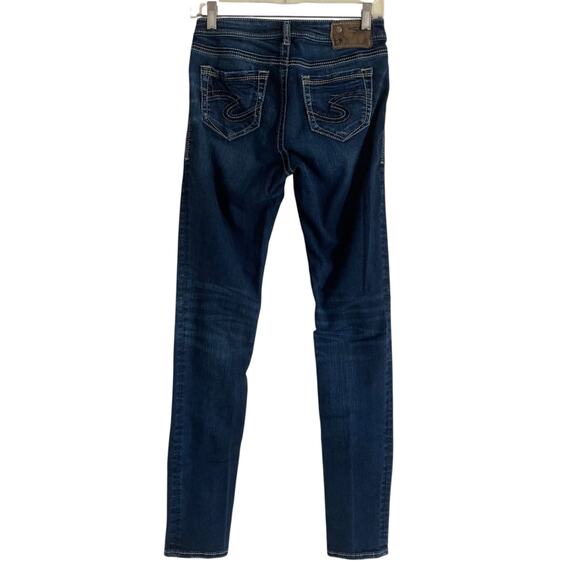 Silver Jeans Co Suki High Super Skinny Mid Wash Tailored Stretchy Jeans Size 26 - Picture 2 of 15